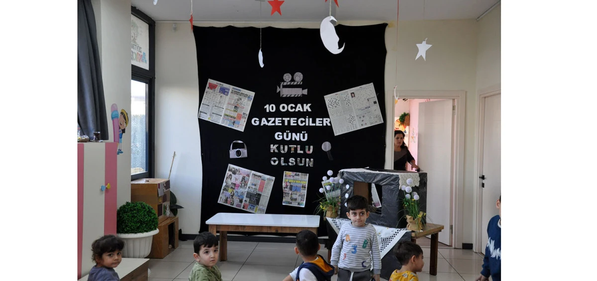 ZEYTİNLİM ANAOKULU&rsquo;NDAN GAZETECİLERE ANLAMLI KUTLAMA